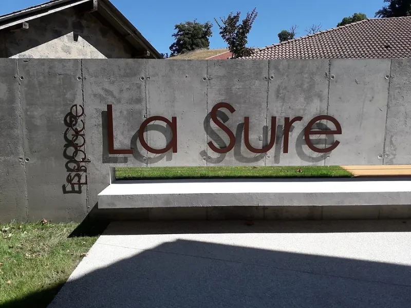 Fabrication d'une enseigne en lettres découpés en acier pour panneau professionnel à Grenoble