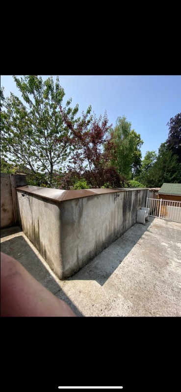 fabrication de couvertines sur mesure pour un muret. 