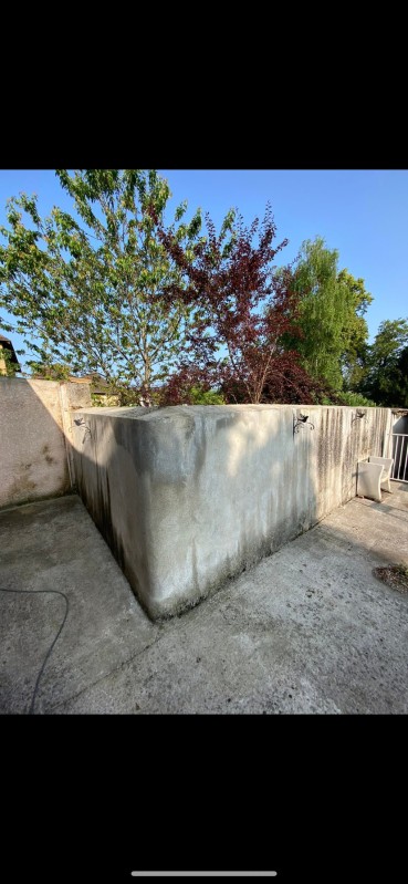 fabrication de couvertines sur mesure pour un muret. 